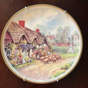 Royal Vale vintage English China wall decor painted display hanger included